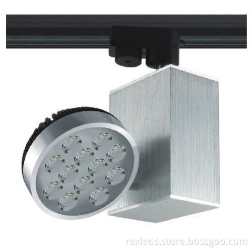 12w Led Track Light Fixtures For Store, Ac 85-265v Led Track Lighting Bulbs 1150~1200lm